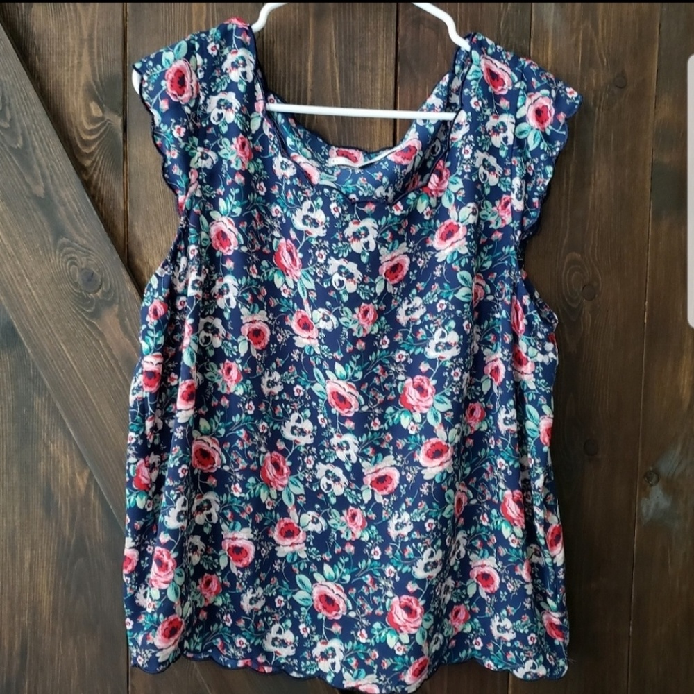 LC Lauren Conrad Floral Top
